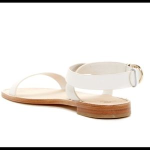 Joie Kade crisscross sandals white color